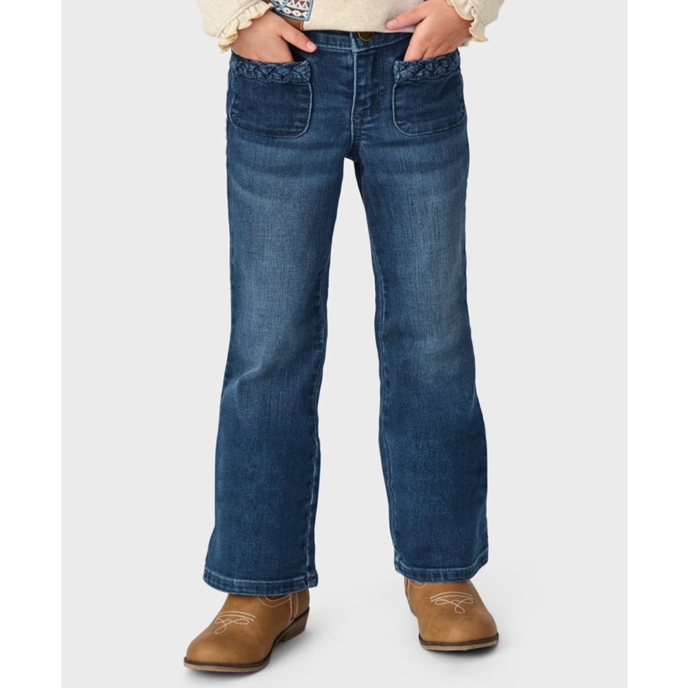 Girls Gymboree Flare Jeans - Montana Mountain - Evergreen Wash, 6